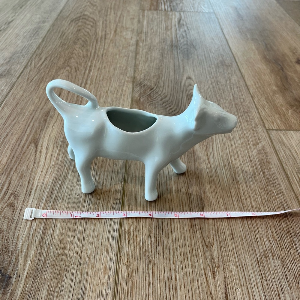 Apilco Porcelain White Cow Creamer made in France